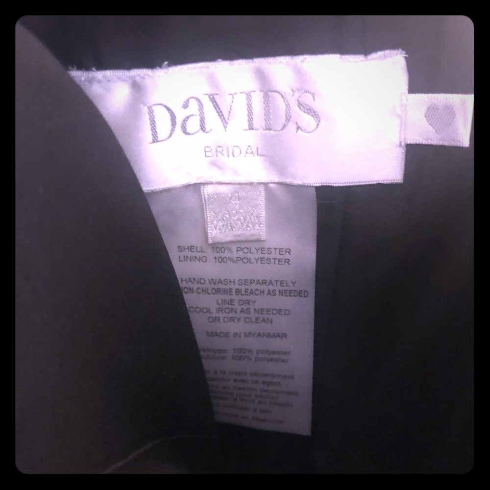 David’s Bridal: size 4 black dress